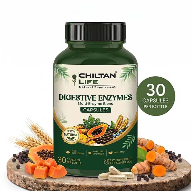 Digestive Enymes Capsule 100% Natural Digestive Enymes Tablets 30 Per Bottle 500mg - Mamasjan