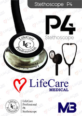 Life Care Professional Stethoscope P4 Dual Head Premium Acoustics - The Healthcare Shop Pakistan