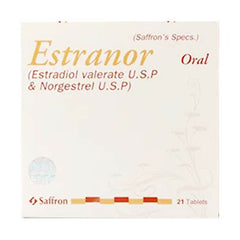 Estranor Tablets 2mg/0.5mg (1 Box = 1 Strip)(1 Strip = 21 Tablets)