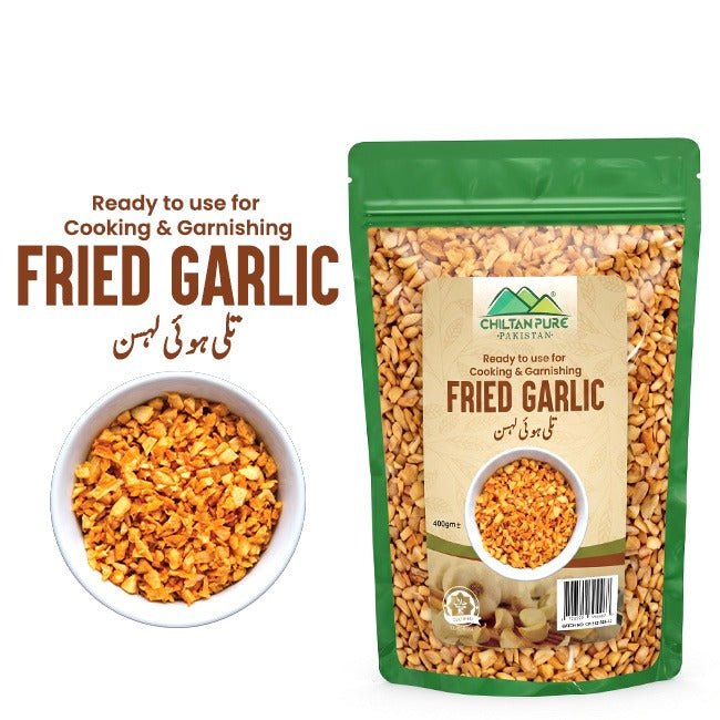 Fried Garlic / تلی ہوئی لہسن / Fried Lehsan / Weight 400gm - ChiltanPure