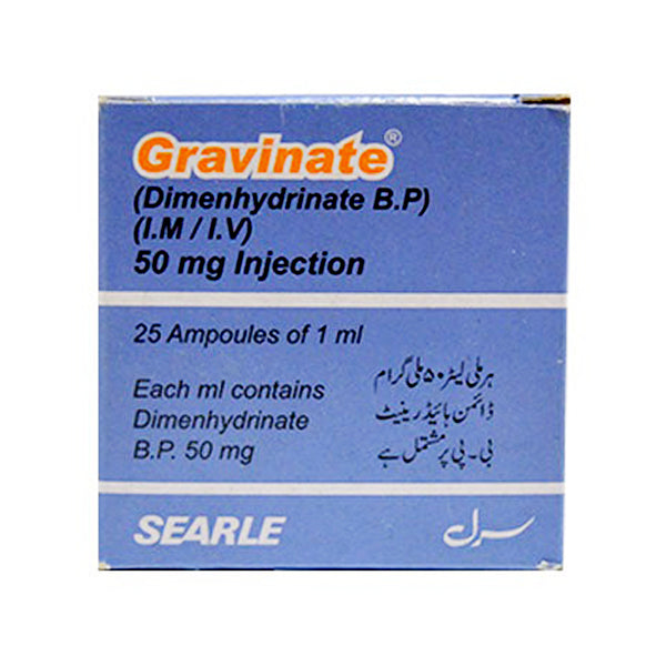 Gravinate Im/Iv Injection 50mg (1 Box = 25 Ampoules)