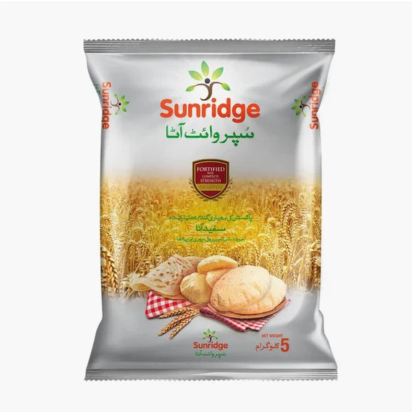 SUNRIDGE SUPER WHITE ATTA 5 KG Default Title - MamasJan Grocery