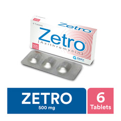 Getz Pharma Zetro Tablet, 500mg, 6-Pack product image - Mamasjan