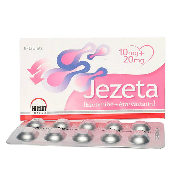 Jezeta Tablets 10mg/20mg (1 Box = 1 Strip)(1 Strip = 10 Tablets)