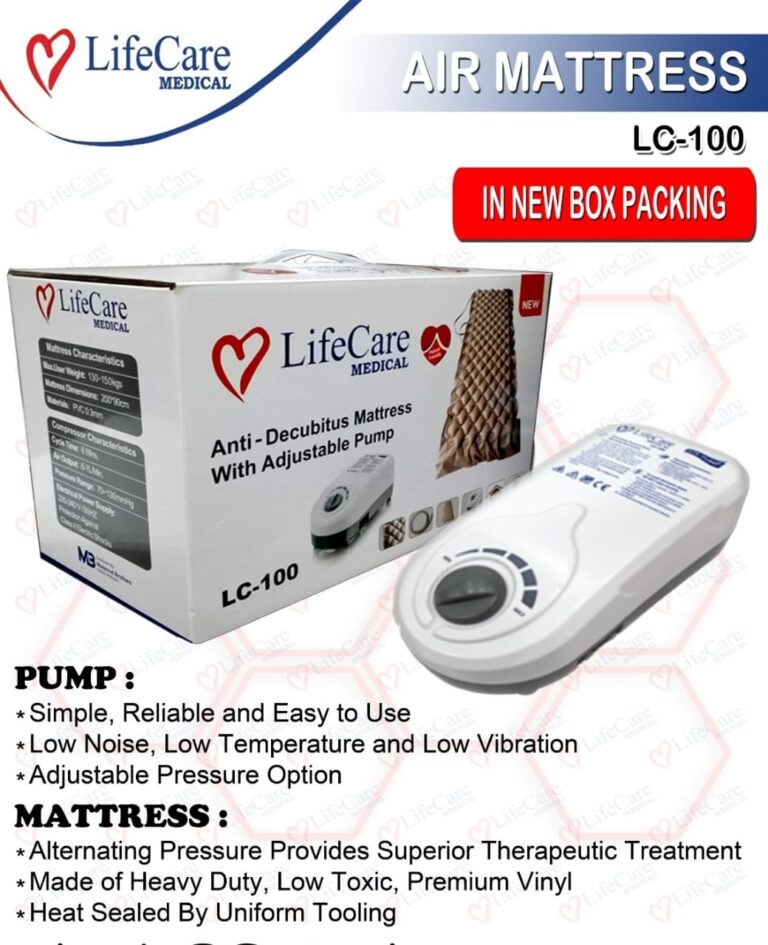 Lifecare Anti Decubitus Air Mattress With Adjustable Pump Alternating Pressure - The Healthcare Shop Pakistan