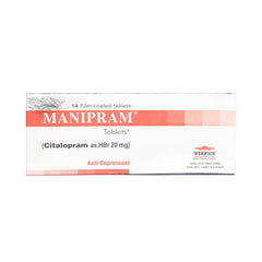 Manipram Tablets 20mg (1 Box = 1 Strip)(1 Strip = 14 Tablets)