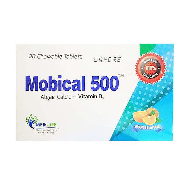 Mobical 500 Tablets (1 Box = 2 Strips) (1 Strip = 10 Tablets)