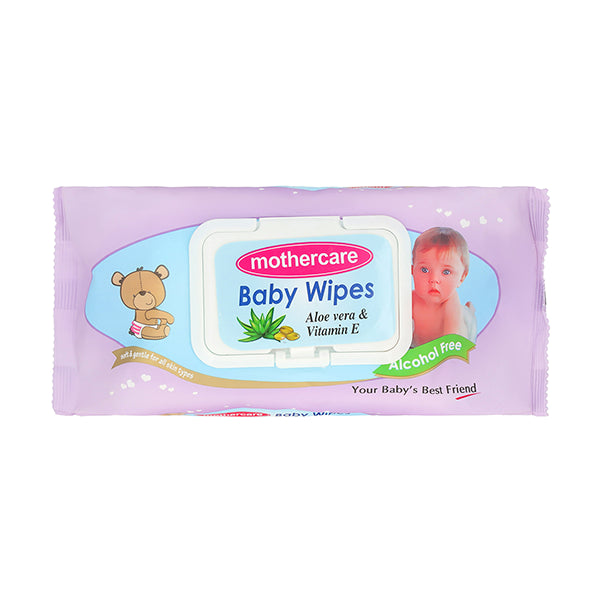 Mothercare Baby Wipes Purple (Box = 70Pcs)
