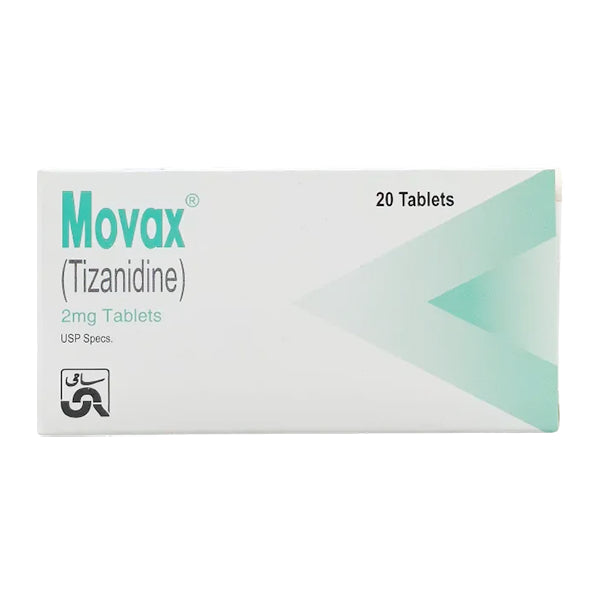 Movax Tablets 2mg (1 Box = 20 Tablets)