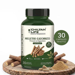 Mulethi (Licorice) Capsule 100% Natural Mulethi (Licorice) Tablets 30 Per Bottle 500mg - Mamasjan