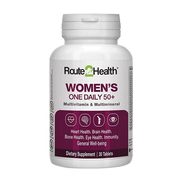 Route 2 Health Womens One Daily 50+ Tablets (1 Bottle = 30 Tablets)
