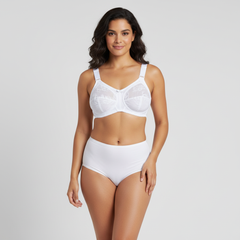Belleza Lingerie Dourine League Bra - White 004 46 / G - MamasJan Lingerie