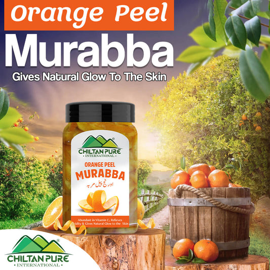 Orange Peel Murabba (اورنج پیل مربہ) - Abundant in Vitamin C, Relieves Acidity, Gives Natural Glow to the Skin - 💯 Organic & Pure