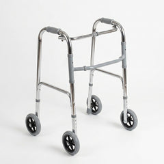 Folding Walker For Adults With 4 Wheels Lightweight Adjustable Mobility Aid - The Healthcare Shop Pakistan