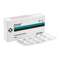 Proscar Tablets 5mg (1 Box = 1 Strip)(1 Strip = 15 Tablets)