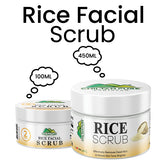 Rice Face & Body Scrub 🌾 Exfoliating Facial Scrub Formulated With Rice Microspheres, Absorbs Sebum & Makes Skin Clean, Smooth & Re-Energized