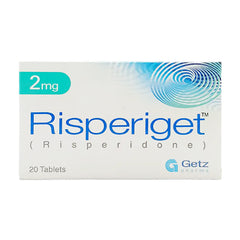 Risperiget Tablets 2mg (1 Strip = 10 Tablets)