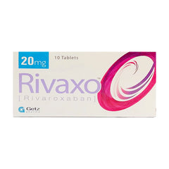 Rivaxo Tablets 20mg (1 Box = 1 Strip)(1 Strip = 10 Tablets)