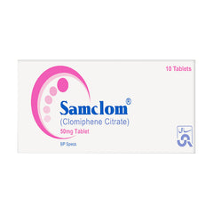 Samclom Tablets 50mg (1 Box = 1 Strip)(1 Strip = 10 Tablets)