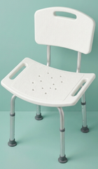 The Ultimate Bathroom Safety Solution Premium Non Slip Medical Shower Chair With Backrest - The Healthcare Shop Pakistan