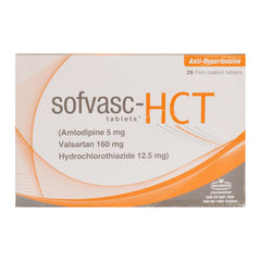 Sofvasc HCT Tablets 5/160/12.5mg (1 Strip = 14 Tablets)