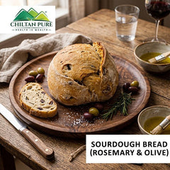 Sourdough Bread (Rosemary & Olive) / ساورڈو بریڈ (روزمیری اینڈ زیتون) - ChiltanPure