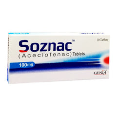 Soznac Tablets 100mg (1 Box = 1 Strip)(1 Strip = 10 Tablets)