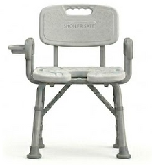 Premium Medical Shower Chair With Backrest - The Healthcare Shop Pakistan
