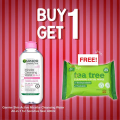 Garnier Skin Active Micellar Cleansing Water All In 1 For Sensitive Skin 400Ml