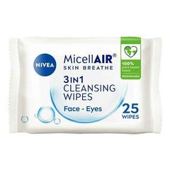 Nivea Facial Wipes 3 In 1 Daily Essential Micellar Cleaning Box 25S
