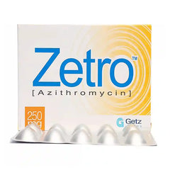 Zetro Tablets 250mg (1 Strip = 3 Tablets)