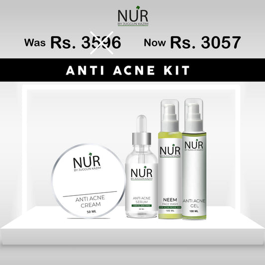 Anti Acne Kit – Anti Acne Cream, Anti Acne Serum, Neem Face Wash & Anti Acne Gel - Mamasjan