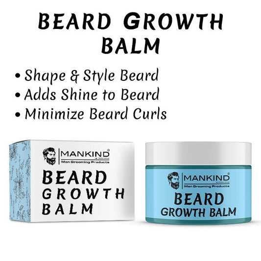 Beard Growth Balm – Adds Shine to Beard, Minimize Beard Curls, Style, Smoothes & Nourishes Beard 50ml - Mamasjan