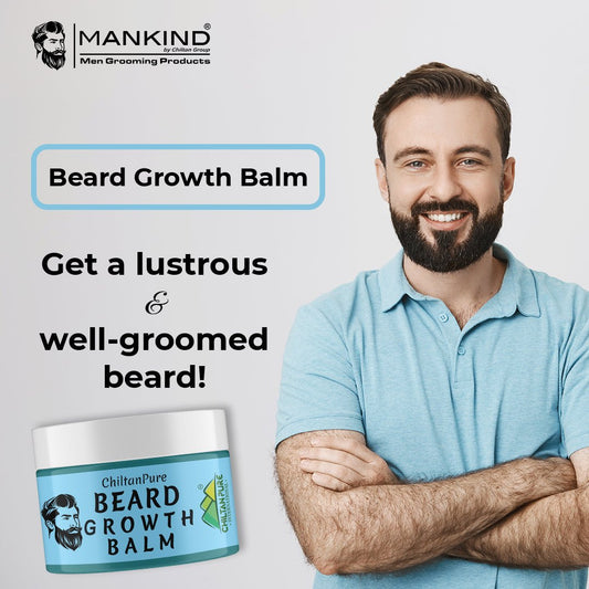 Beard Growth Balm – Adds Shine to Beard, Minimize Beard Curls, Style, Smoothes & Nourishes Beard 50ml - Mamasjan
