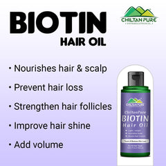 Biotin Hair Oil – Boosts Hair Growth, Deep Hair Treatment, Anti-Dandruff, Makes Hair Smooth & Shiny - Mamasjan