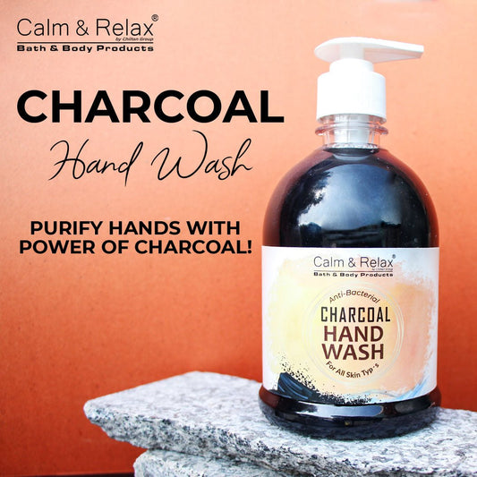 Charcoal Hand Wash - Antibacterial & Anti-Dirt Formula, Removes Impurities - Mamasjan