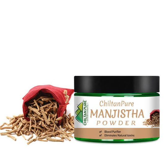 ChiltanPure Manjistha Powder – Beneficial for Vitiligo, Hyperpigmentation, Acne-Prone Skin & Scars - Mamasjan