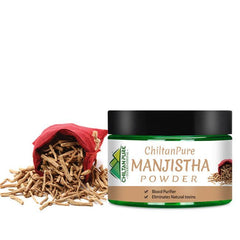 ChiltanPure Manjistha Powder – Beneficial for Vitiligo, Hyperpigmentation, Acne-Prone Skin & Scars - Mamasjan