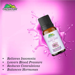 Clary Sage Essential Oil – Relieves Insomnia, Lowers Blood Pressure, Reduces Convulsions & Balances Hormones - Mamasjan