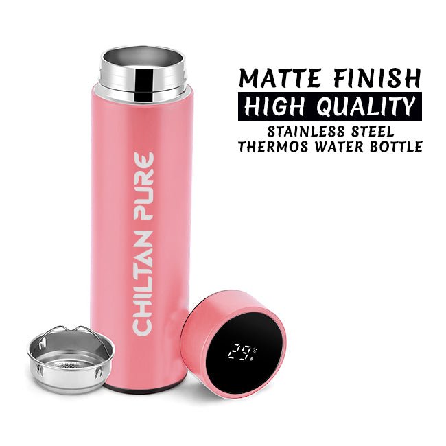 Digital Water Bottle - Temperature Display Vacuum Insulated, Thermos Flask Made of Premium Stainless Steel - Mamasjan