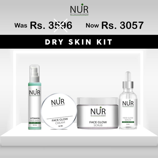 Dry Skin Kit – Vitamin Face Wash, Face Glow Cream, Face Glow Scrub & Face Glow Serum