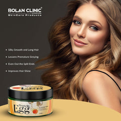 Egg Conditioner Mask - Promotes Hair Growth, Prevents Frizziness, and Gives Hair A Lustrous, Thick Look - Mamasjan