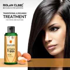 Egg Oil - Hydrates Hair, Prevents Premature Greying, and Eliminates Frizz for Silky, Soft, and Thick Hair! - Mamasjan
