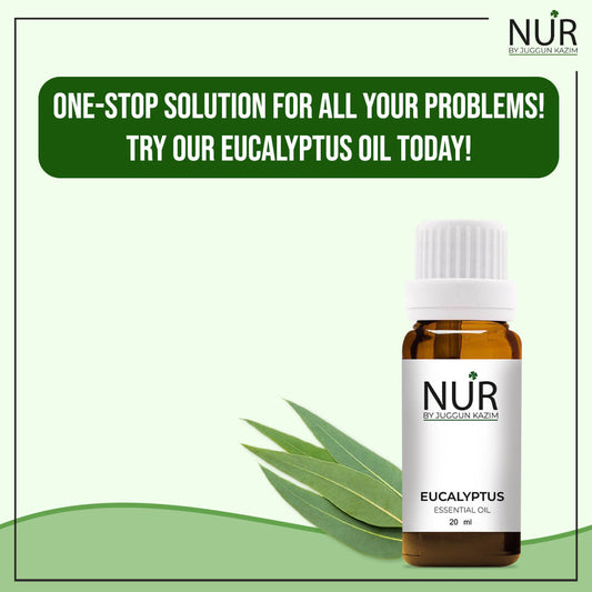 Eucalyptus Essential Oil – Anti-Bacterial Formula & Treats Acne, Acne Scars & Blemishes, Alleviates Pain, Headaches & Inflammation - Mamasjan