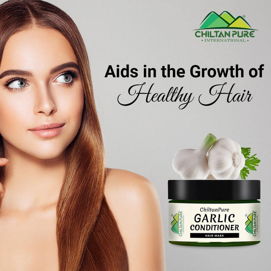 Garlic Conditioner Hair Mask – Promote Hair Growth, Balance PH Level of Hair, Makes Hair Healthy & Shiny - Mamasjan