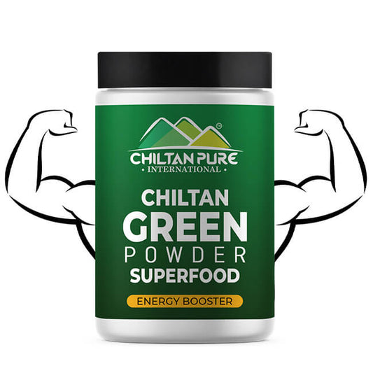 Green Powder – Contains vitamin C & K, Boosts your metabolism, Improves energy levels & heart health – 100% pure organic 140g - Mamasjan