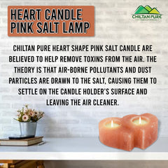 Heart Shape Pink Salt Candle – The gentlest touch of nature for your entire family, removes toxins from the air, Cleanse the indoor air, absorbs the negative energy, 100% organic - Mamasjan