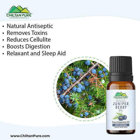 Juniper Berry Essential Oil – Relieves Bloating, Reduces Cellulite, Natural Preservative, Relaxant & Sleep Aid 20ml - Mamasjan