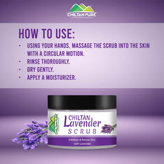 Lavender Face & Body Scrub - Organic Gentle Exfoliating Face Scrub, Moisturizes & Nourishes Skin, Makes Skin Super Soft - Mamasjan