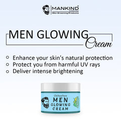 Men Glowing Cream – Light Weight Formula, Hydrates Skin, Fast Absorbing, Provides Glow to Skin & Restores Skin’s Elasticity 50ml - Mamasjan